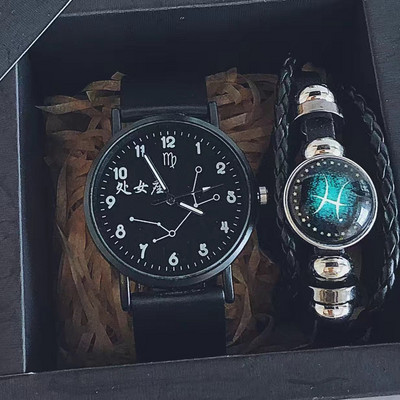 Igapäevaseks kasutamiseks sobiv nahkrihmaga meeste käekell