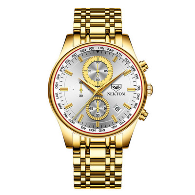 Ümmarguse kujuga terasrihmaga meeste käekell