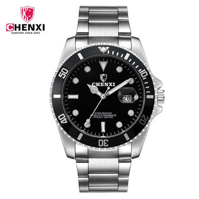 Kaasaegne mitmes värvitoonis terasrihmaga meeste käekell