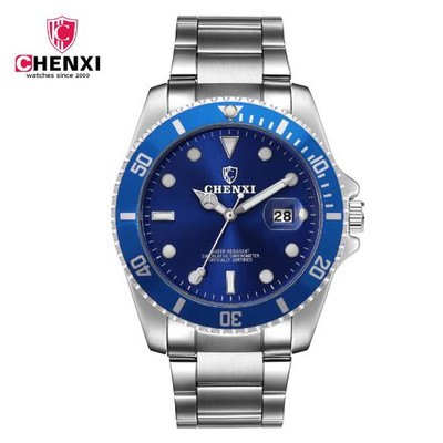 Kaasaegne mitmes värvitoonis terasrihmaga meeste käekell