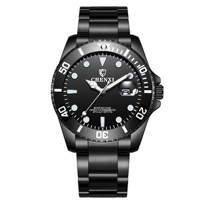 Kaasaegne mitmes värvitoonis terasrihmaga meeste käekell