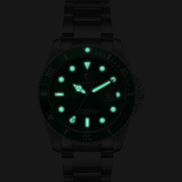 Kaasaegne mitmes värvitoonis terasrihmaga meeste käekell