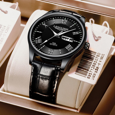 Καθημερινό ρολόι για άνδρες με δερμάτινο λουράκι