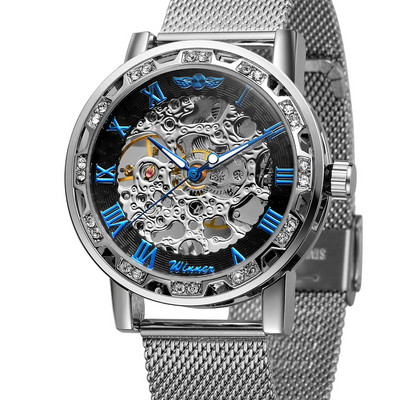 Jauns pulksteņa modelis apaļā formā un tērauda siksniņā