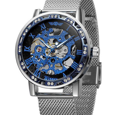 Jauns pulksteņa modelis apaļā formā un tērauda siksniņā