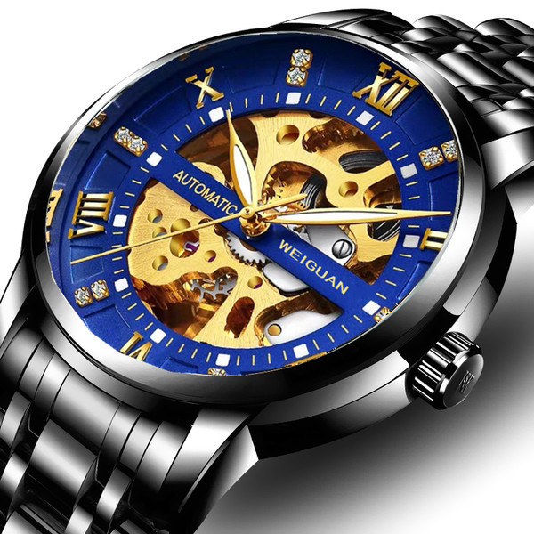 Jauna modeļa moderns vīriešu pulkstenis ar nerūsējošā tērauda siksnām