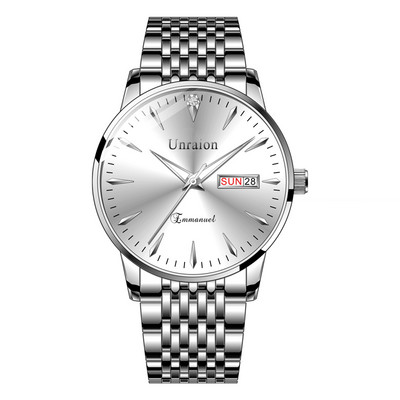 Napi karóra fém szíjjal - vízálló