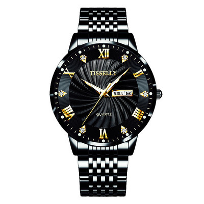 Férfi üzleti karóra acél szíjjal