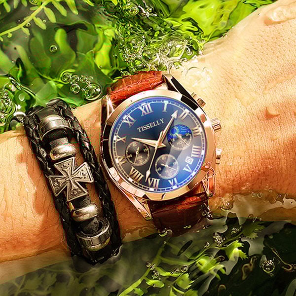 Stiilne veekindel terasrihmaga käekell