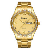 Elegáns férfi karóra köves díszítéssel