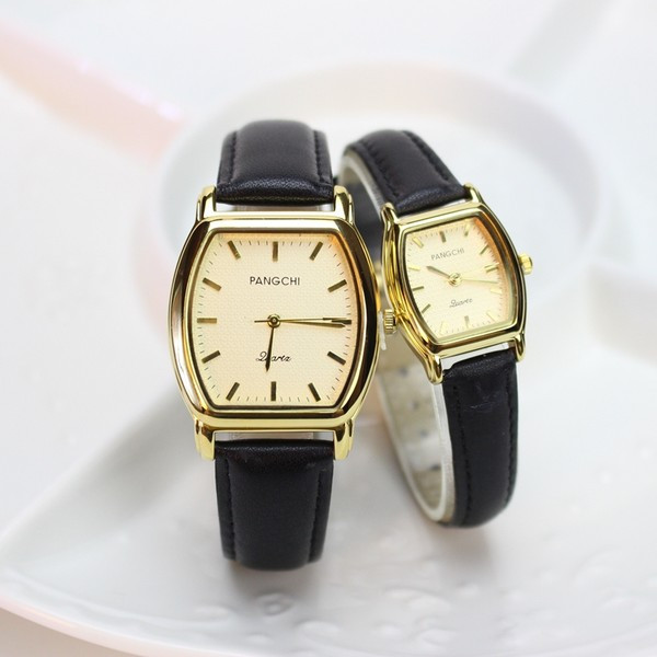 Jauna modeļa pulkstenis ar ādas siksniņu - vīriešiem un sievietēm