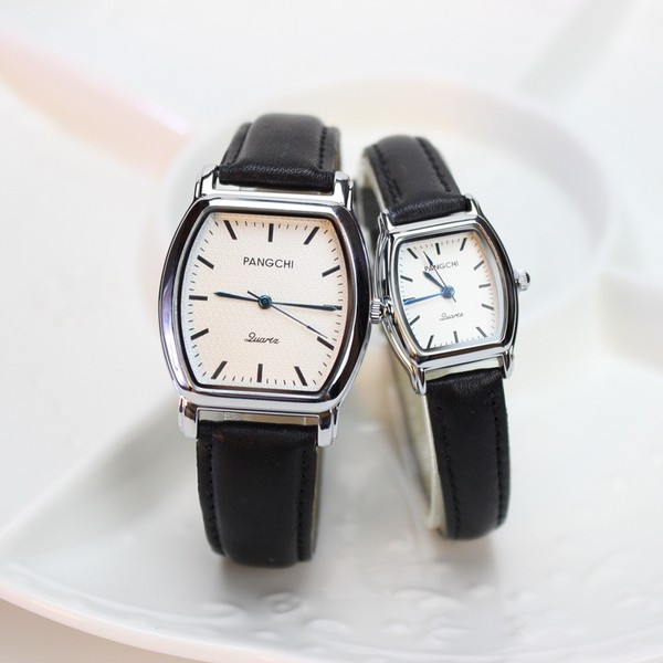 Jauna modeļa pulkstenis ar ādas siksniņu - vīriešiem un sievietēm