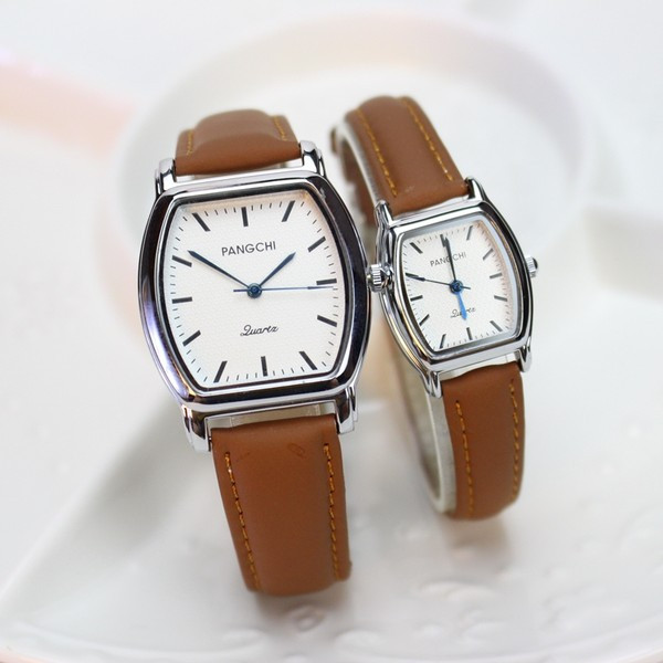 Jauna modeļa pulkstenis ar ādas siksniņu - vīriešiem un sievietēm