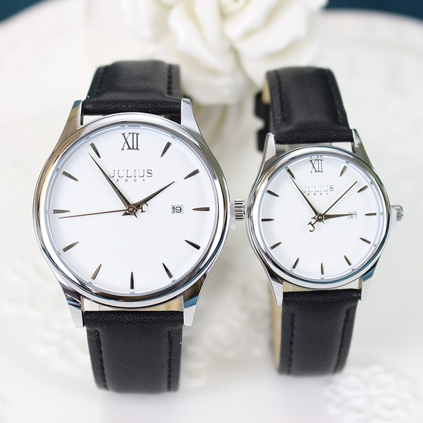 Jauna modeļa pulkstenis ar ādas siksniņu vīriešiem un sievietēm