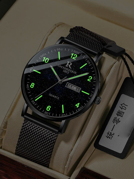 Kolmes värvitoonis veekindel meeste käekell