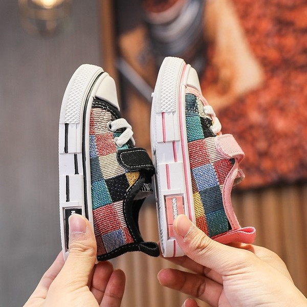 Krāsainas bērnu kedas ar velcro aizdari - meitenēm un zēniem