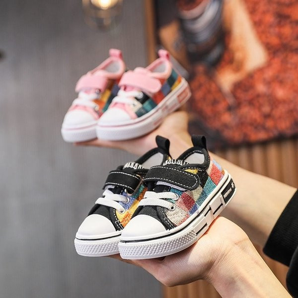 Krāsainas bērnu kedas ar velcro aizdari - meitenēm un zēniem