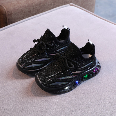 Παιδικά φωτεινά υφασμάτινα αθλητικά παπούτσια