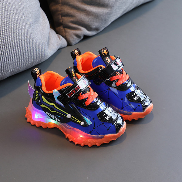 Alkalmi gyerek tornacipő tépőzáras és 3D elemekkel