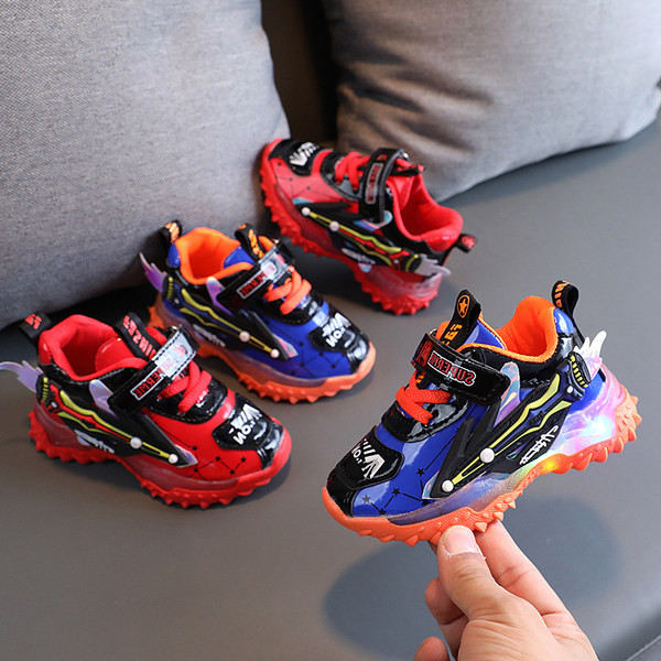 Alkalmi gyerek tornacipő tépőzáras és 3D elemekkel