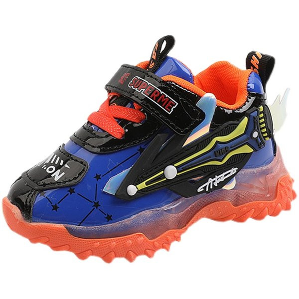 Alkalmi gyerek tornacipő tépőzáras és 3D elemekkel