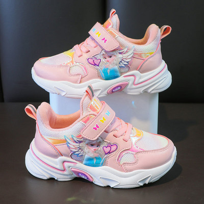 Casual αθλητικά παπούτσια για κορίτσια από οικολογικό δέρμα και πλέγμα