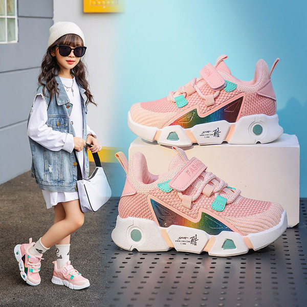 Νέο μοντέλο αθλητικά παπούτσια με τραχιά σόλα για κορίτσια και αγόρια
