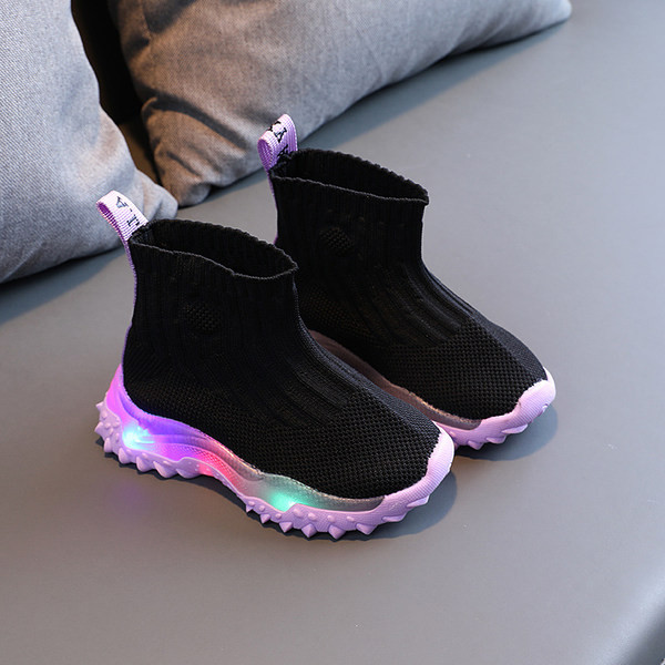 Παιδικά φωτεινά υφασμάτινα αθλητικά παπούτσια για κορίτσια