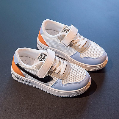 Bērnu kedas meitenēm no eko ādas ar velcro un uzrakstu