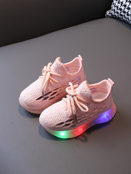 Bērnu tekstila kedas ar mirdzošu zoli - meitenēm vai zēniem