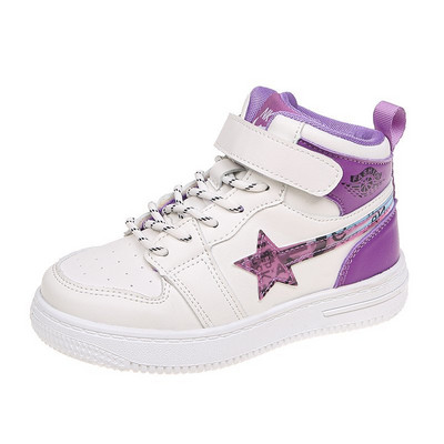 Meitenēm piemērotas bērnu kedas ar saitēm un uzlīmēm