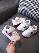 Bērnu rudens kedas no eko ādas ar aplikāciju