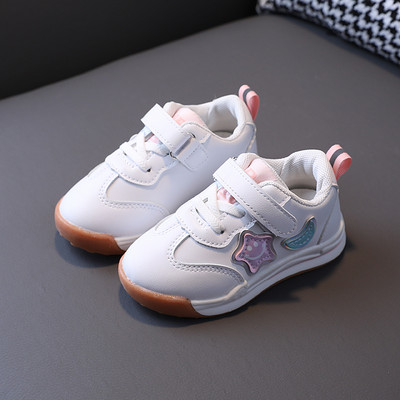 Bērnu rudens kedas no eko ādas ar aplikāciju