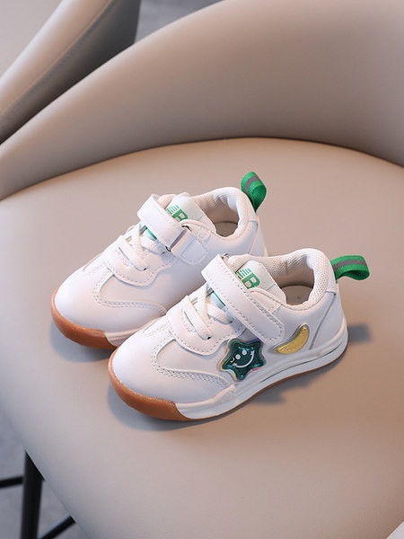 Bērnu rudens kedas no eko ādas ar aplikāciju