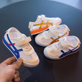 Bērnu tīkliņčības ar velcro un plakanu zoli