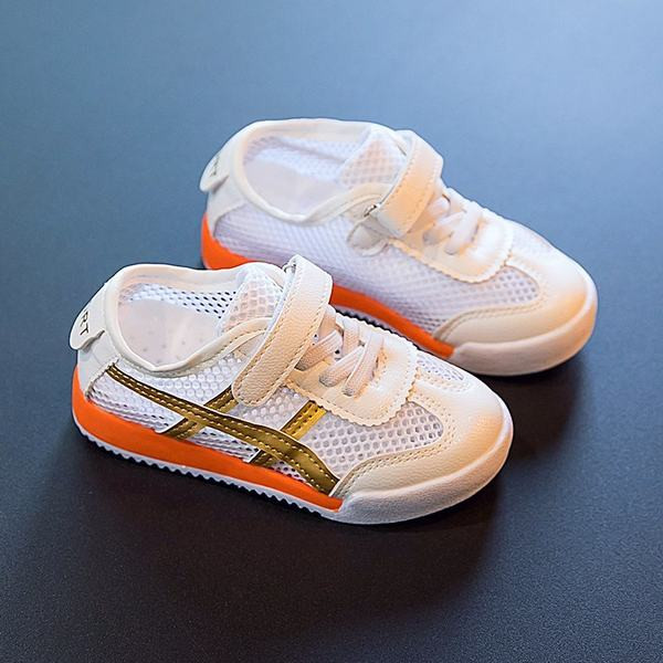 Bērnu tīkliņčības ar velcro un plakanu zoli