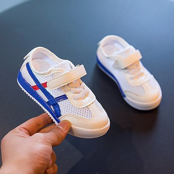 Bērnu tīkliņčības ar velcro un plakanu zoli