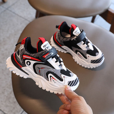 Нов модел детски маратонки с мрежи за момчета с мрежи