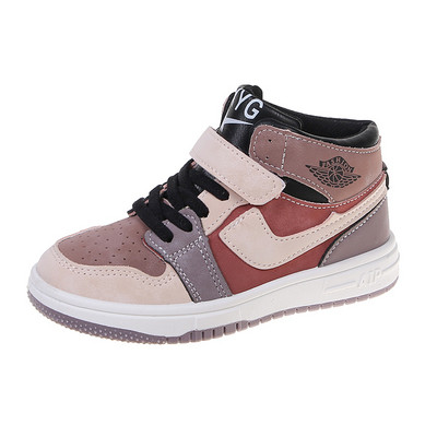 Детски модерни цветни кецове с лепенки и равна подметка