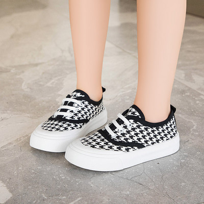 Платнени детски кецове с равна подметка за момчета и момичета