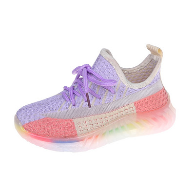 Ежедневни маратонки от текстил  с връзки за момичета