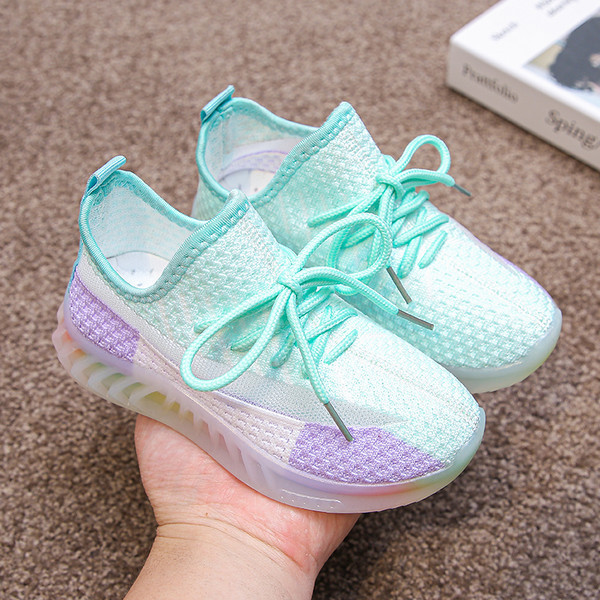 Ежедневни маратонки от текстил  с връзки за момичета