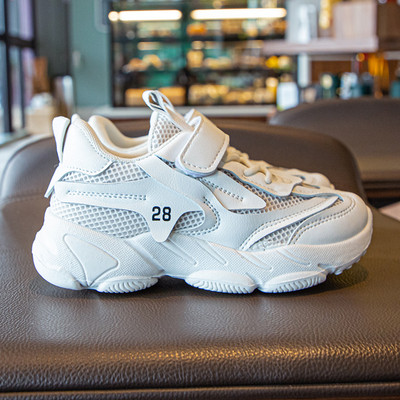 Детски ежедневни маратонки с мрежа и лепенка за момичета и момчета