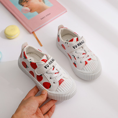 Детски кецове мрежести с апликация и надпис за момичета