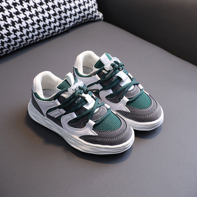 Ежедневни детски маратонки с равна подметка и връзки за момчета