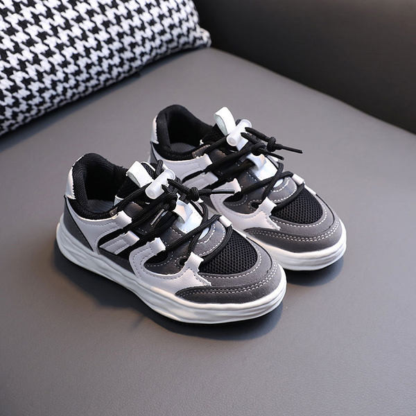 Ежедневни детски маратонки с равна подметка и връзки за момчета