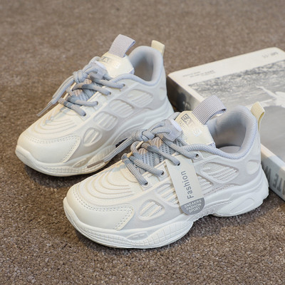 Спортни детски маратонки с връзки и мрежа за момичета и момчета