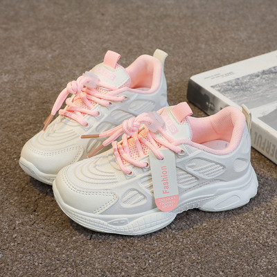 Спортни детски маратонки с връзки и мрежа за момичета и момчета