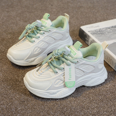 Спортни детски маратонки с връзки и мрежа за момичета и момчета