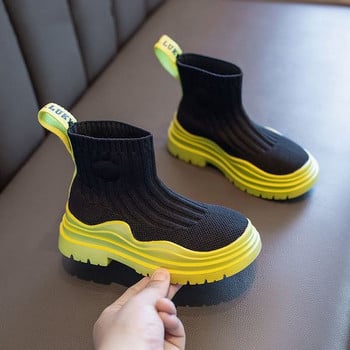 Παιδικά αθλητικά πάνινα παπούτσια από κάλτσα τύπου κλωστοϋφαντουργίας